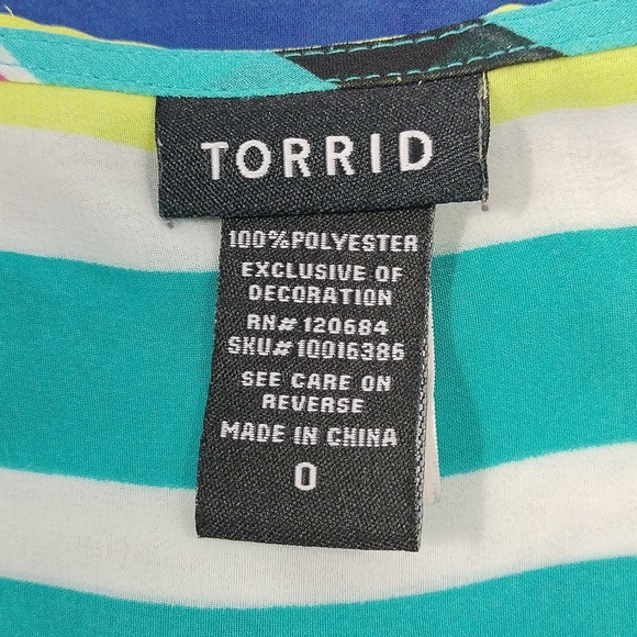 Torrid Sheer Striped Tank - Picture 3 of 7